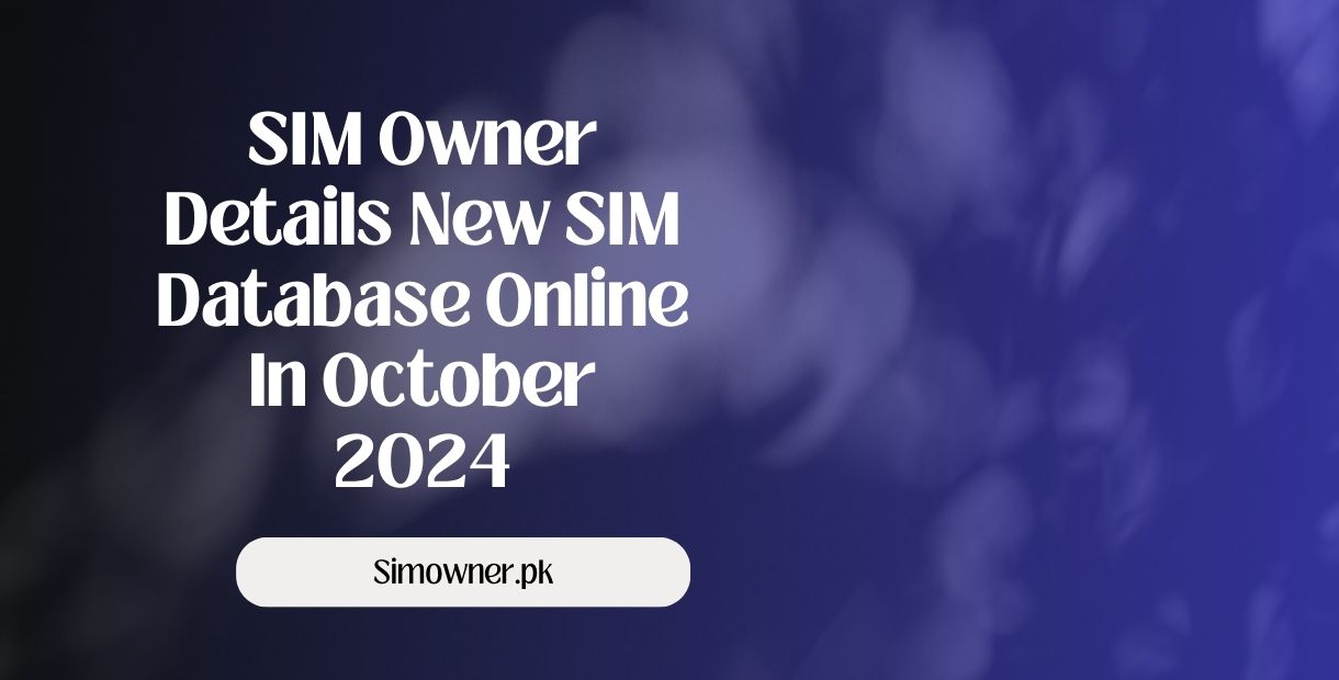 SIM Owner Details New SIM Database