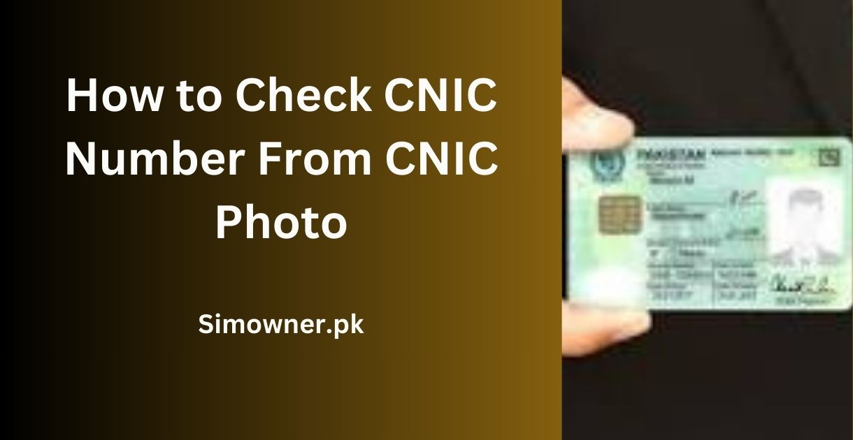 CNIC Number From CNIC Photo